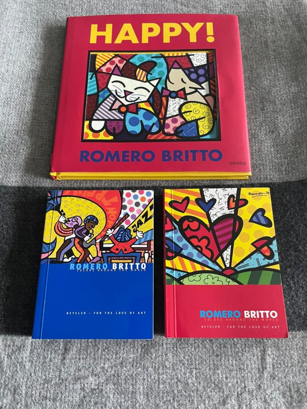 Set of three Romero Britto books
